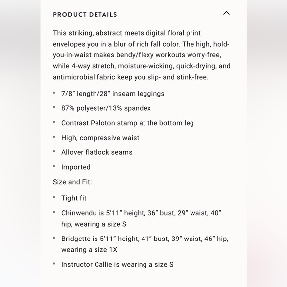 Peloton Blue Moves set. High waisted leggings (L) and sports bra (M). - Picture 4 of 12